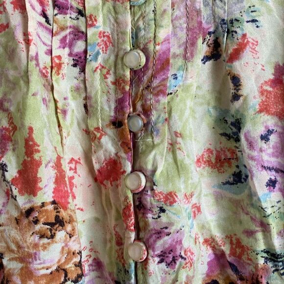 Angie Spring Summer Sleeveless Blouse. Size Small. - Picture 4 of 5